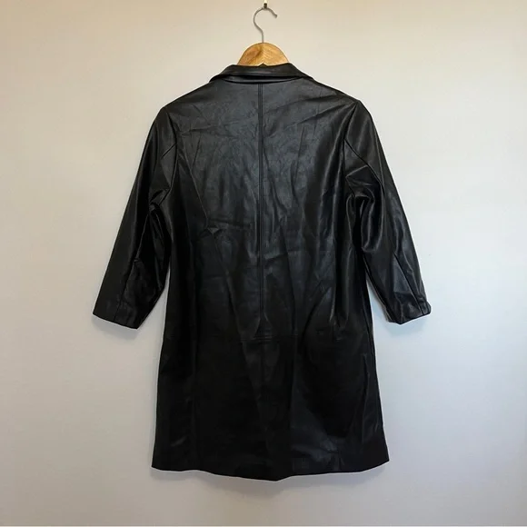 Tuckernuck Black Leather Clifton Dress Size Small NWOT